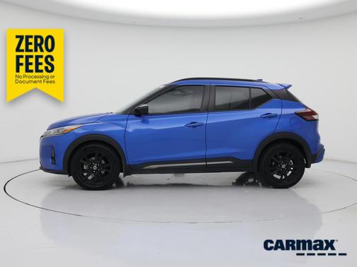 Blue 2021 Nissan Kicks SR
