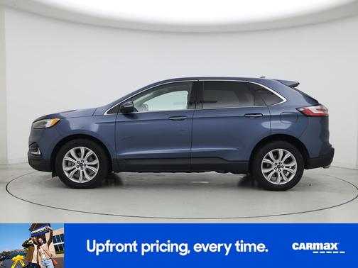 Blue 2019 Ford Edge Titanium