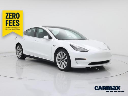 White 2020 Tesla Model 3 Long Range
