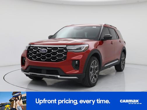 Red 2025 Ford Explorer Platinum