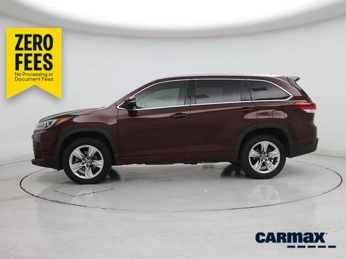 Burgundy 2019 Toyota Highlander Limited