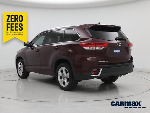 Burgundy 2019 Toyota Highlander Limited