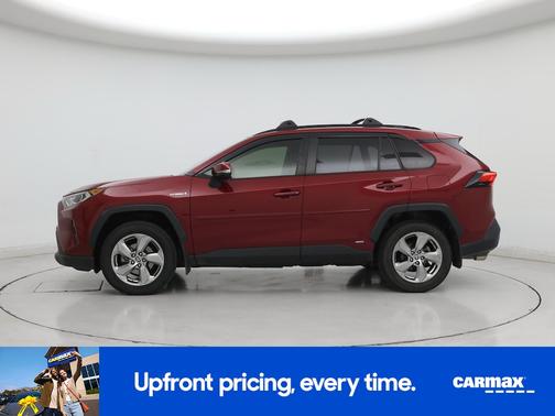 Red 2021 Toyota RAV4 Hybrid XLE Premium