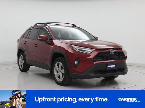 Red 2021 Toyota RAV4 Hybrid XLE Premium