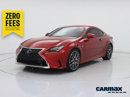 Red 2018 Lexus RC 350 F-Sport