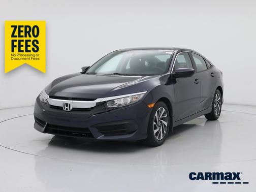 Blue 2017 Honda Civic EX