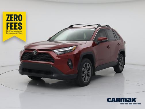 Red 2025 Toyota RAV4 Hybrid XLE Premium