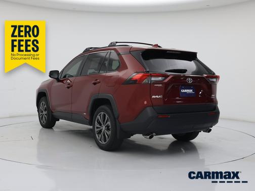 Red 2025 Toyota RAV4 Hybrid XLE Premium
