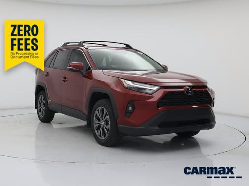 Red 2025 Toyota RAV4 Hybrid XLE Premium