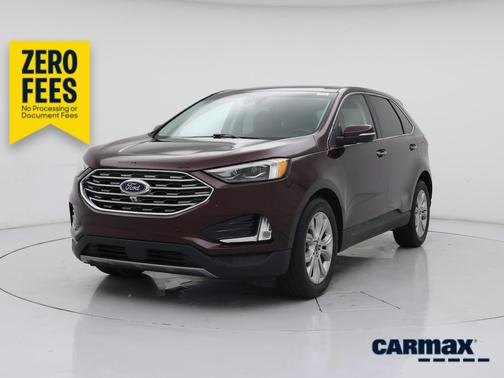 Burgundy 2019 Ford Edge Titanium