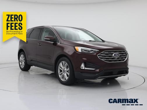 Burgundy 2019 Ford Edge Titanium