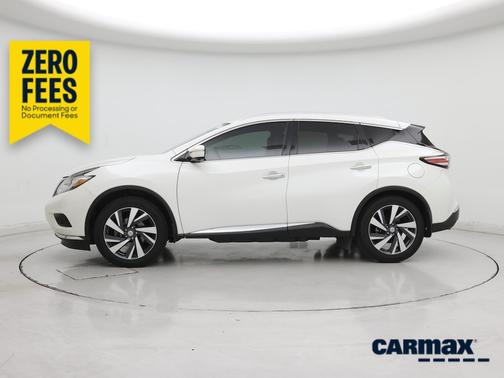 White 2015 Nissan Murano Platinum