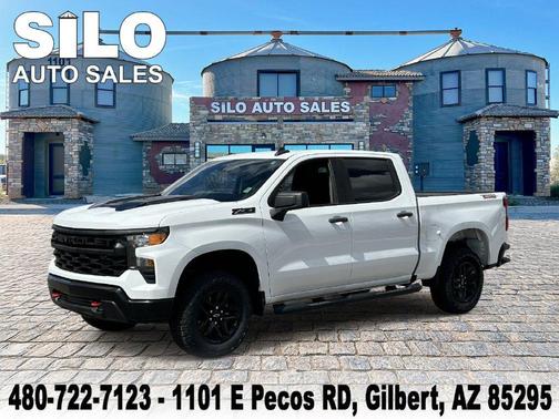 Summit White 2023 Chevrolet Silverado 1500 Custom Trail Boss