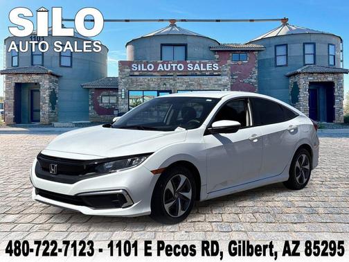 Platinum White Pearl 2021 Honda Civic LX