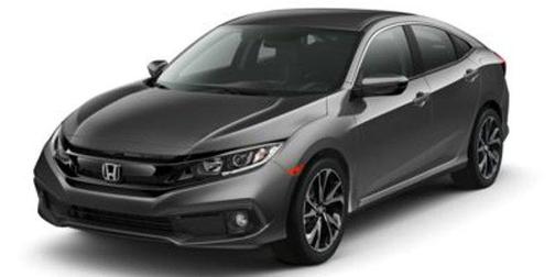 Gray 2021 Honda Civic Sport