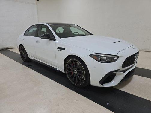 White 2025 Mercedes-Benz AMG C 63 AMG C 63 S E Performance