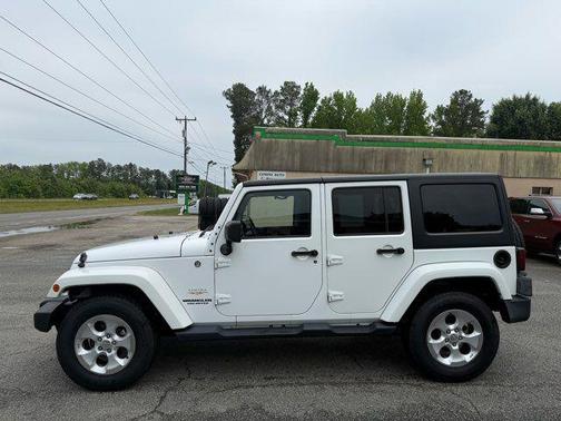 White 2014 Jeep Wrangler Unlimited Sahara