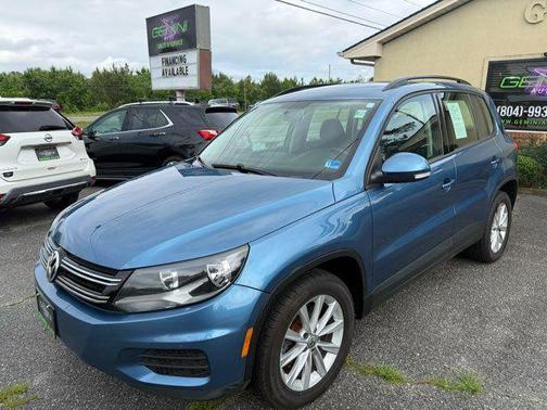 Blue 2017 Volkswagen Tiguan 2.0T S 4MOTION