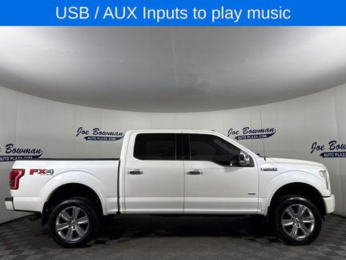 White Platinum Clearcoat Metallic 2016 Ford F-150 Platinum