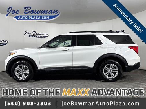 Star White Metallic Tri-Coat 2023 Ford Explorer XLT