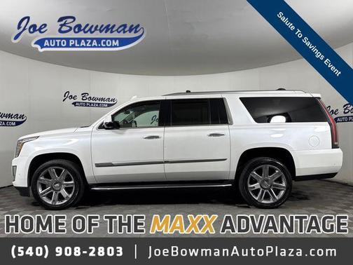 Crystal White Tricoat 2019 Cadillac Escalade ESV Luxury