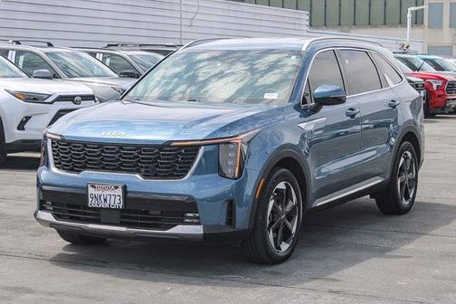 Mineral Blue 2025 Kia Sorento Hybrid EX