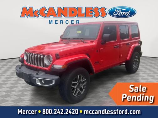 Firecracker Red Clearcoat 2025 Jeep Wrangler Sahara