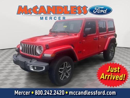 Firecracker Red Clearcoat 2025 Jeep Wrangler Sahara