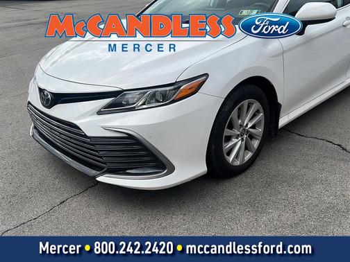 Super White 2022 Toyota Camry LE