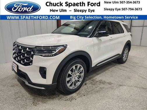 Star White Metallic Tri-Coat 2026 Ford Explorer Platinum