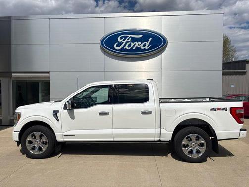 Star White Metallic Tri-Coat 2022 Ford F-150 Platinum