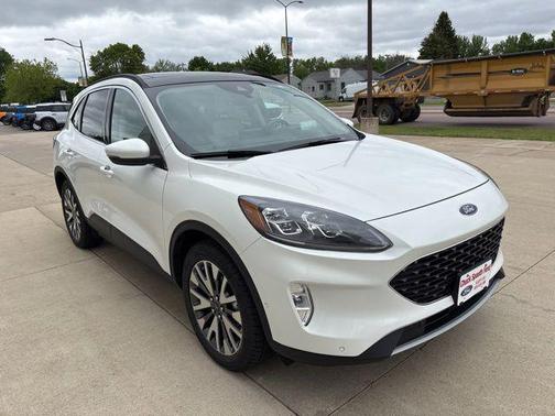 Star White Metallic Tri-Coat 2020 Ford Escape Titanium