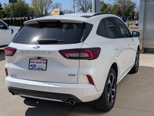 Star White Metallic Tri-Coat 2024 Ford Escape ST-Line Elite