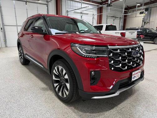 Rapid Red Metallic Tinted Clearcoat 2026 Ford Explorer Platinum