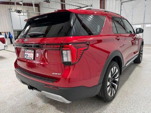 Rapid Red Metallic Tinted Clearcoat 2026 Ford Explorer Platinum