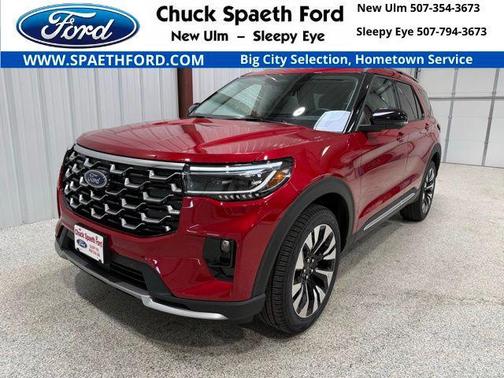 Rapid Red Metallic Tinted Clearcoat 2026 Ford Explorer Platinum