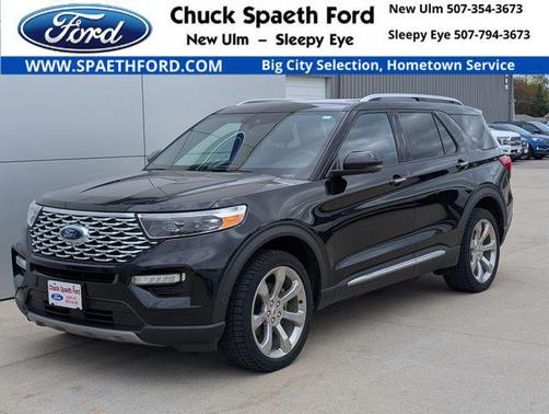 Agate Black Metallic 2020 Ford Explorer Platinum