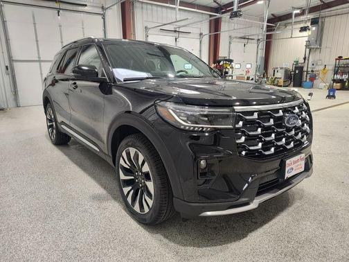 Agate Black Metallic 2026 Ford Explorer Platinum