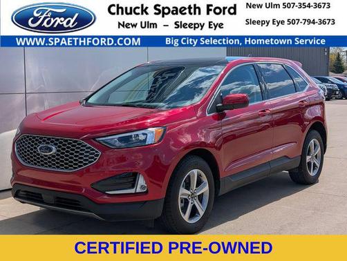 Rapid Red Metallic Tinted Clearcoat 2024 Ford Edge SEL