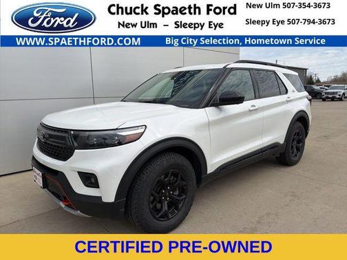 Star White Metallic Tri-Coat 2022 Ford Explorer Timberline