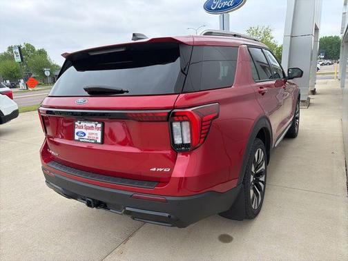 Rapid Red Metallic Tinted Clearcoat 2025 Ford Explorer Platinum