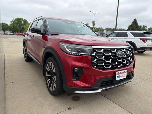 Rapid Red Metallic Tinted Clearcoat 2025 Ford Explorer Platinum