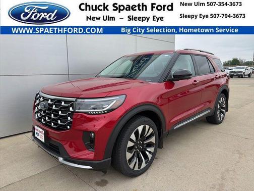 Rapid Red Metallic Tinted Clearcoat 2025 Ford Explorer Platinum