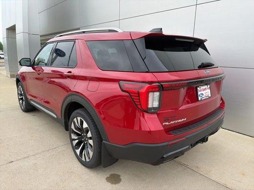 Rapid Red Metallic Tinted Clearcoat 2025 Ford Explorer Platinum