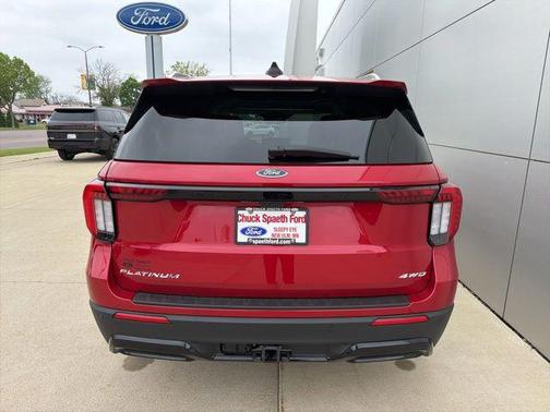 Rapid Red Metallic Tinted Clearcoat 2025 Ford Explorer Platinum