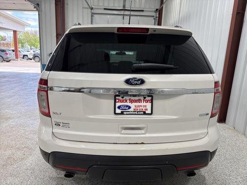 White Platinum Clearcoat Metallic 2014 Ford Explorer XLT