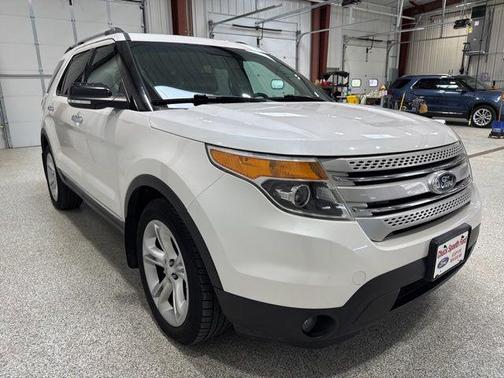 White Platinum Clearcoat Metallic 2014 Ford Explorer XLT