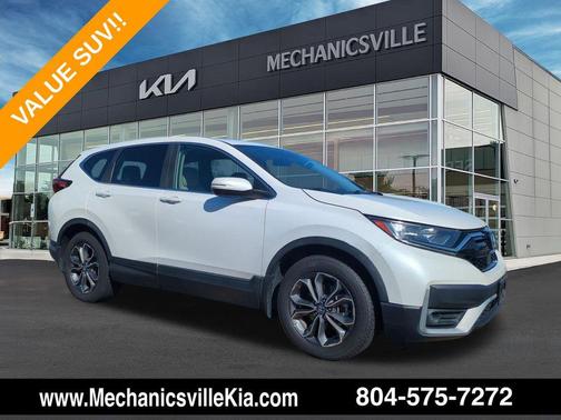 Platinum White Pearl 2021 Honda CR-V 2WD EX