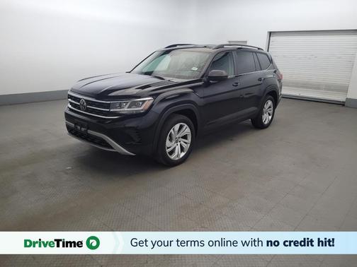 Deep Black Pearl 2021 Volkswagen Atlas 3.6L SE w/Technology