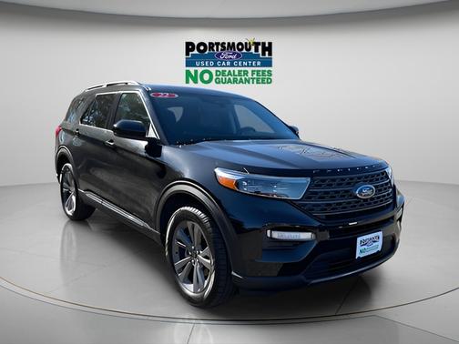 AGATE BLACK METALLIC 2022 Ford Explorer XLT